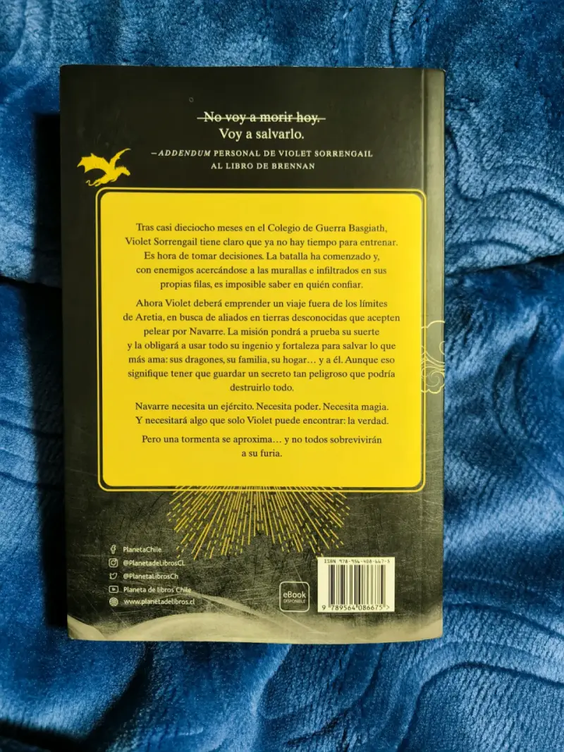 Libro 'Alas de Ónix' Rebecca Yarros - 2