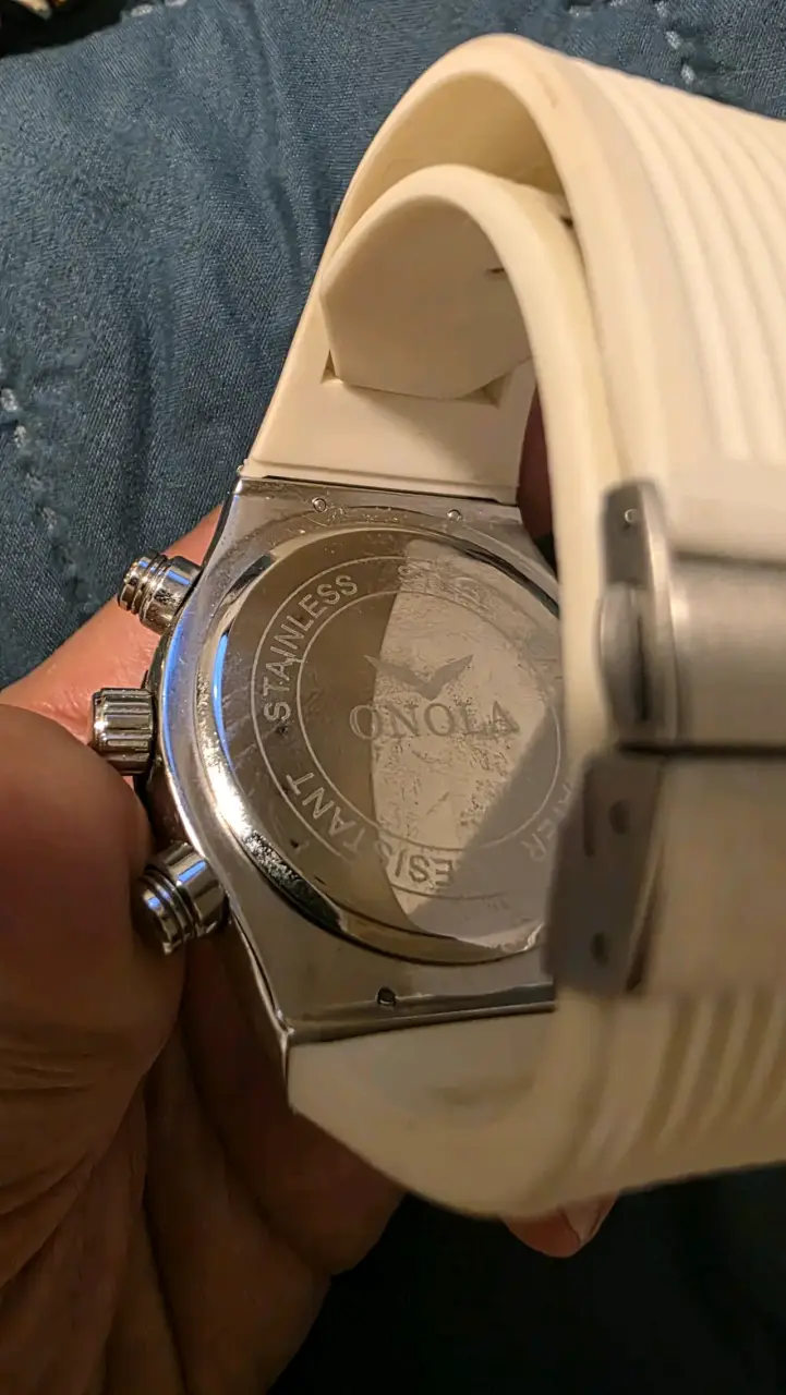 Reloj plateado con cristales - 2