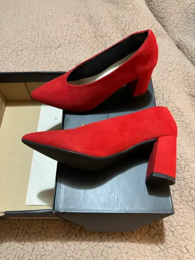 Zapatos de taco rojo Amphora - miniatura 2