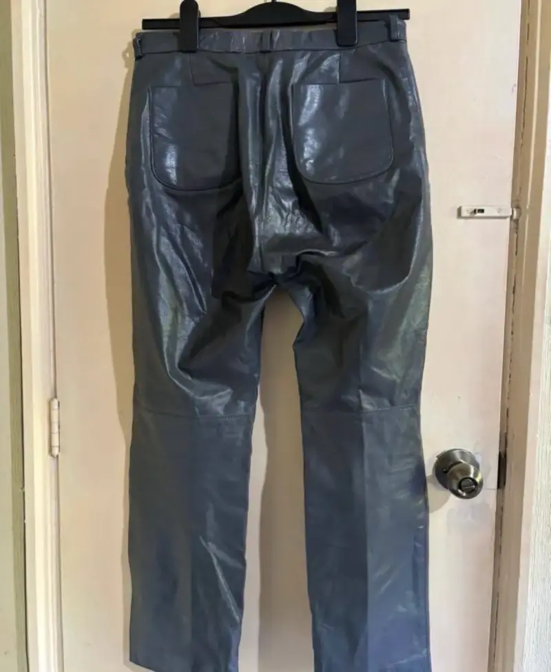 Pantalones grises de cuero - 2