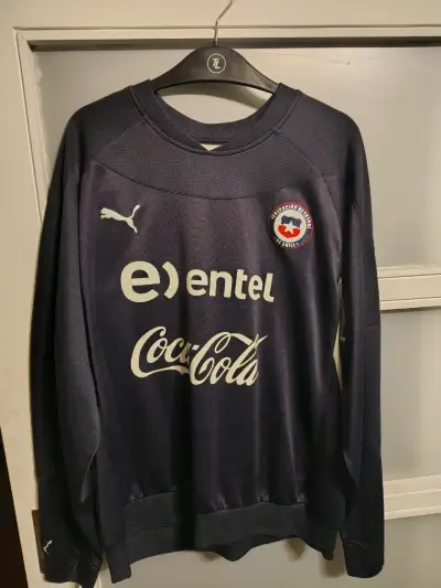 Polerón deportivo selección chilena antiguo - miniatura 1