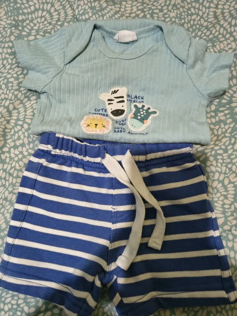 Conjunto bebé black an blue