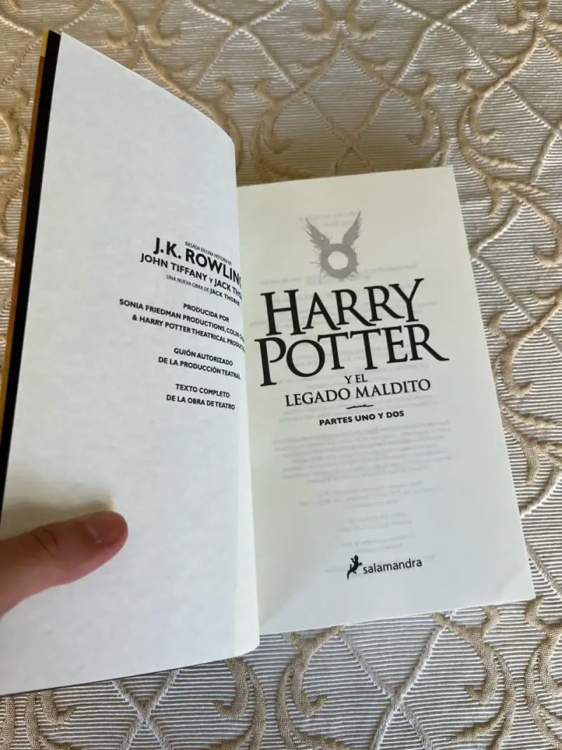 Libro Harry Potter y el Legado Maldito - 3