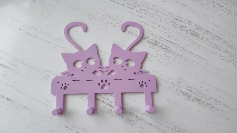 Portallaves con forma de gatitos