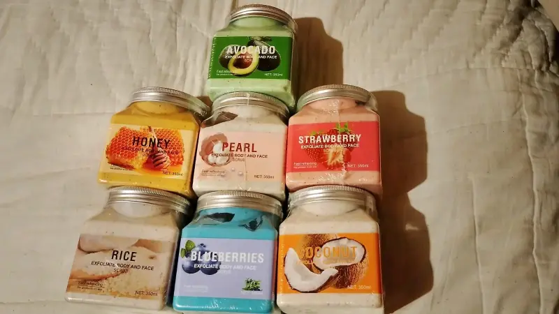 Set de exfoliantes para cuerpo y rostro