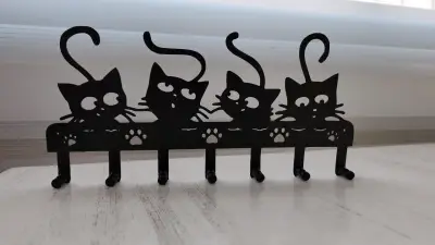 Colgador de llaves forma de gatitos - miniatura 1