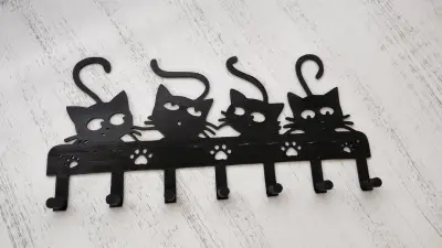 Colgador de llaves forma de gatitos - miniatura 2