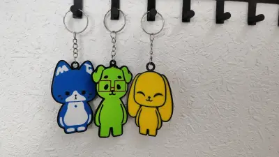 Colgador de llaves forma de gatitos - miniatura 3
