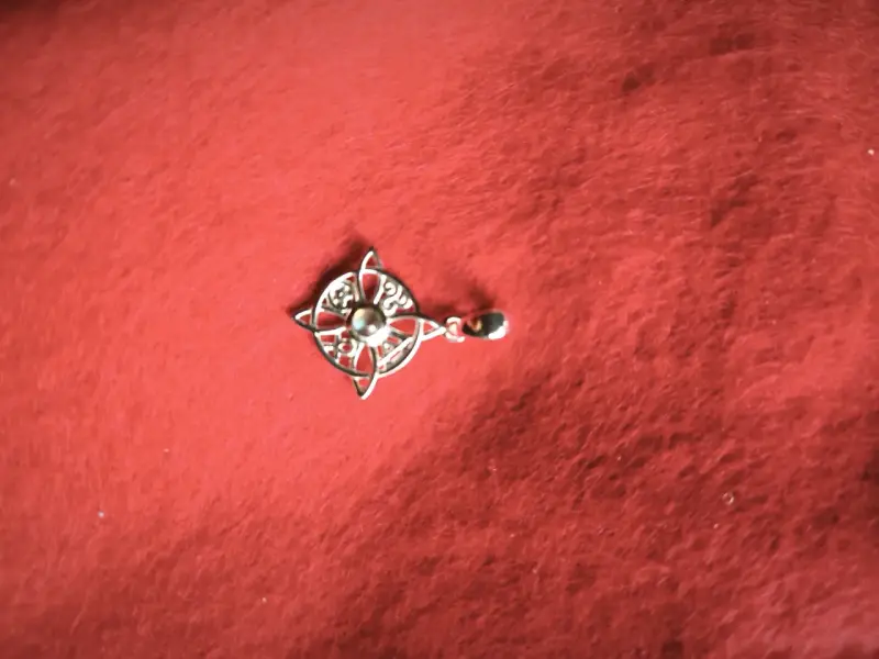 Aros de plata con flor - 2