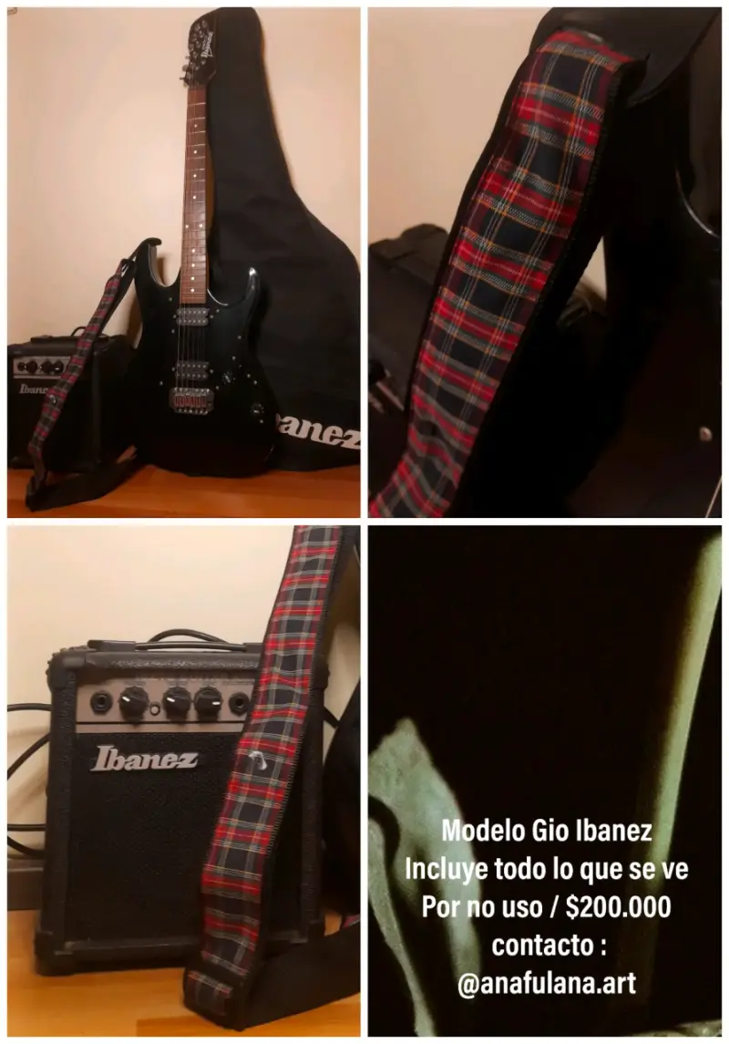 Guitarra eléctrica Ibanez con amplificador - 2
