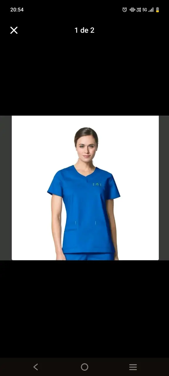 Uniforme clínico azul rey
