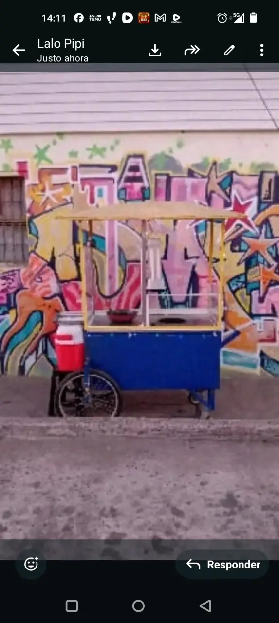Carro de ventas para comida