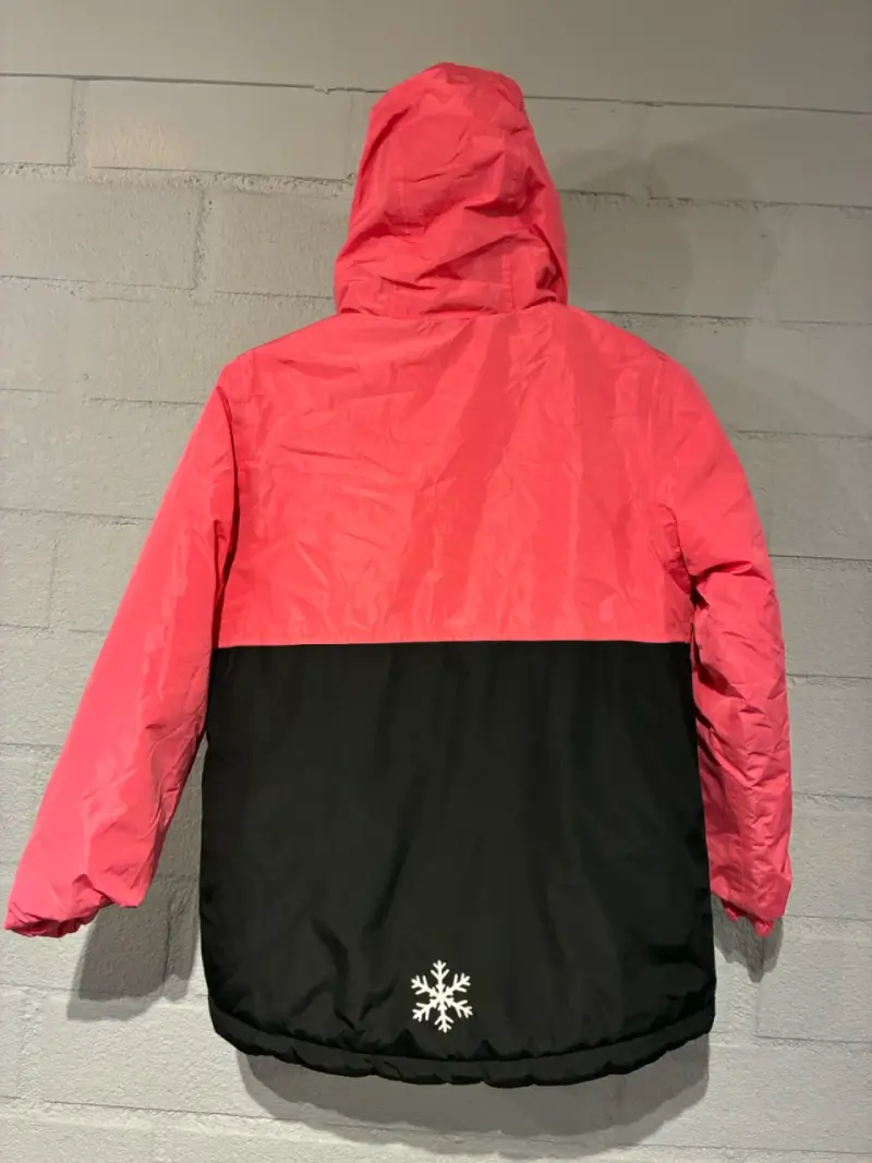 Chaqueta infantil rosa y negra - 3