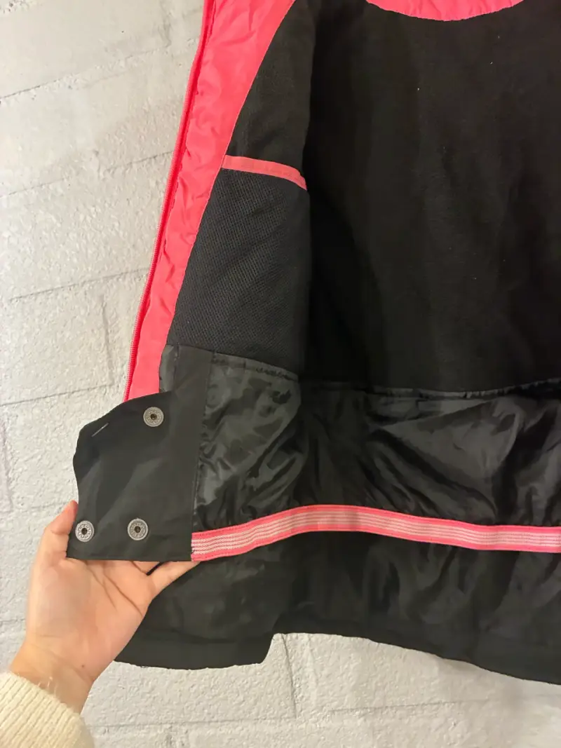 Chaqueta infantil rosa y negra - 5