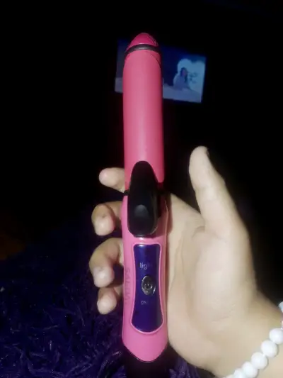Rizador de pelo rosa - miniatura 2