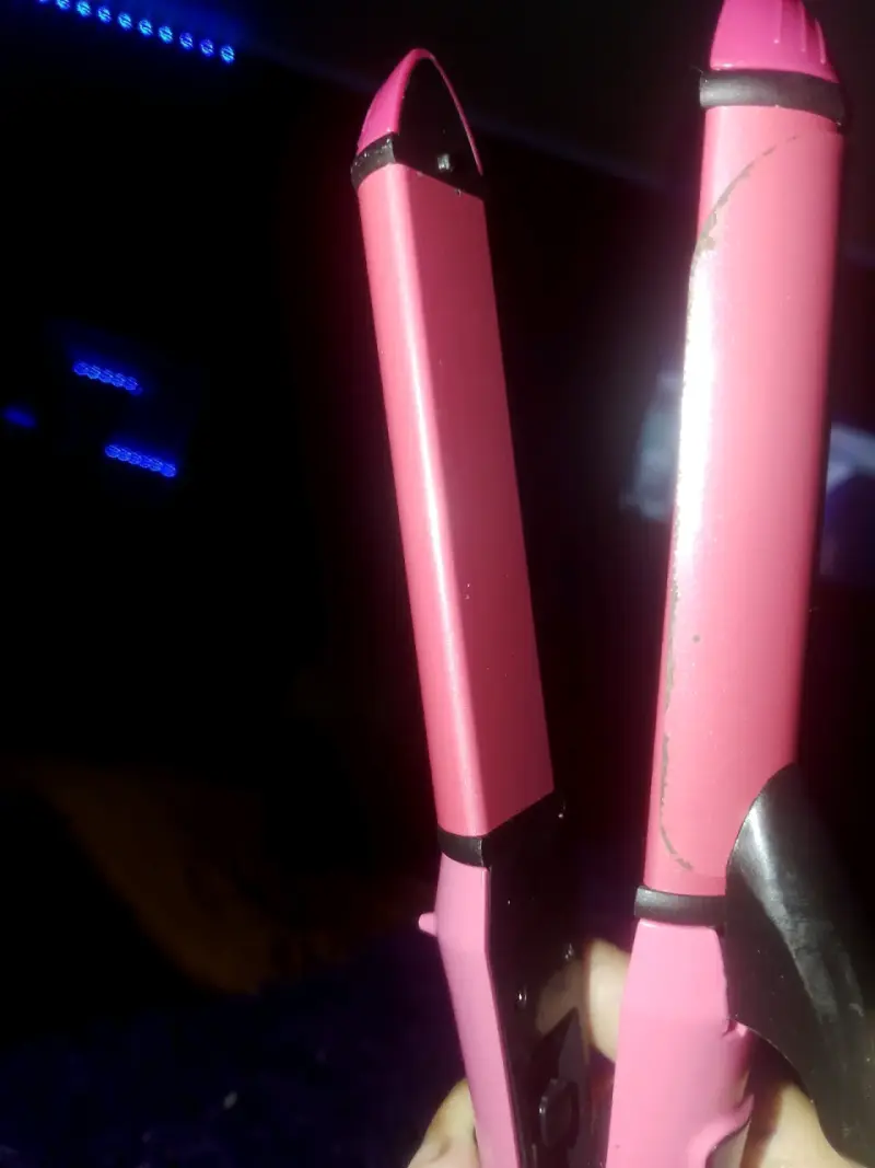 Rizador de pelo rosa - 4