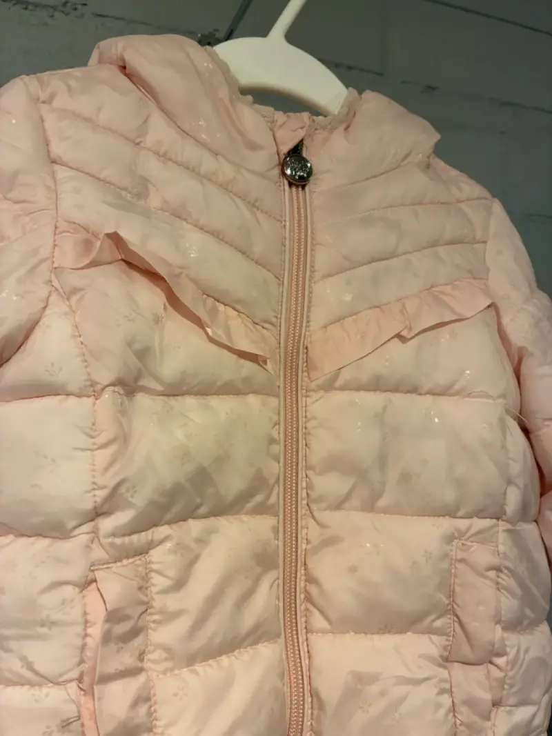 Parka inflada rosa para niña - 2