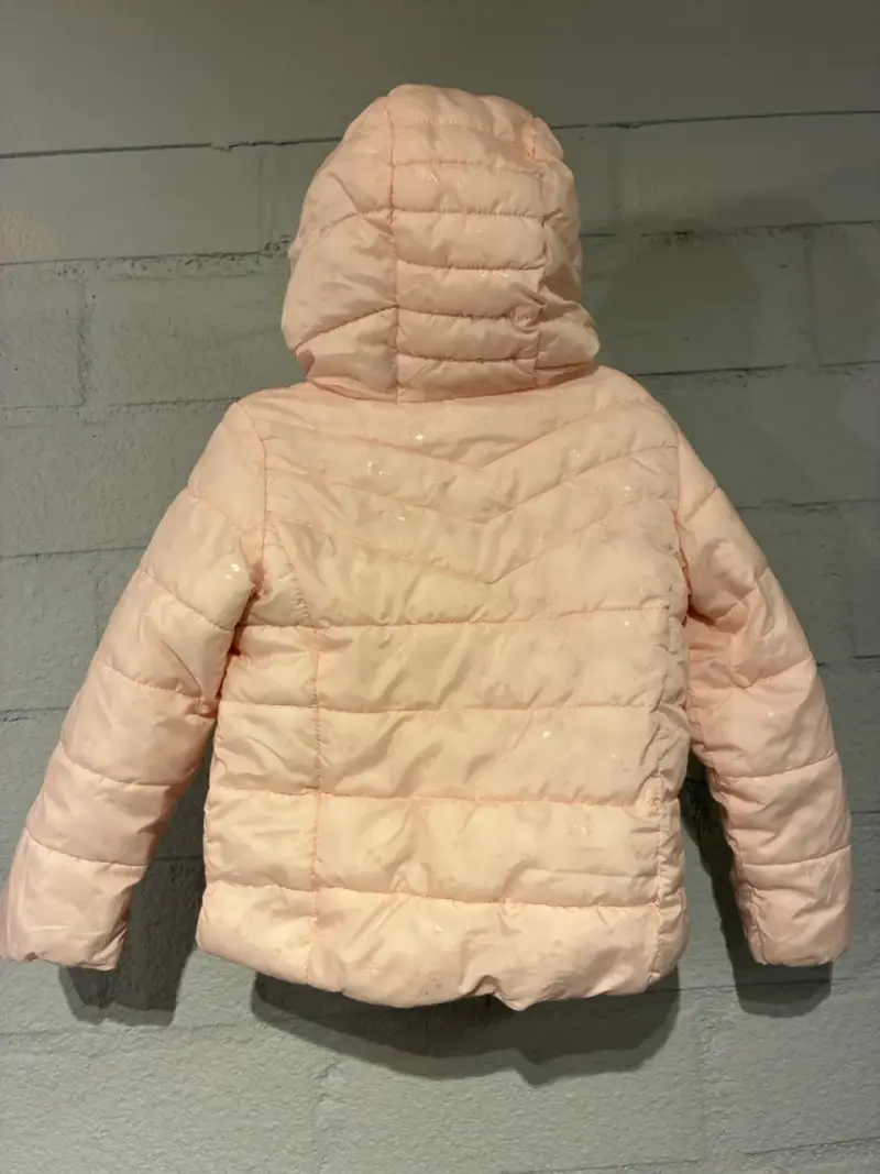 Parka inflada rosa para niña - 3