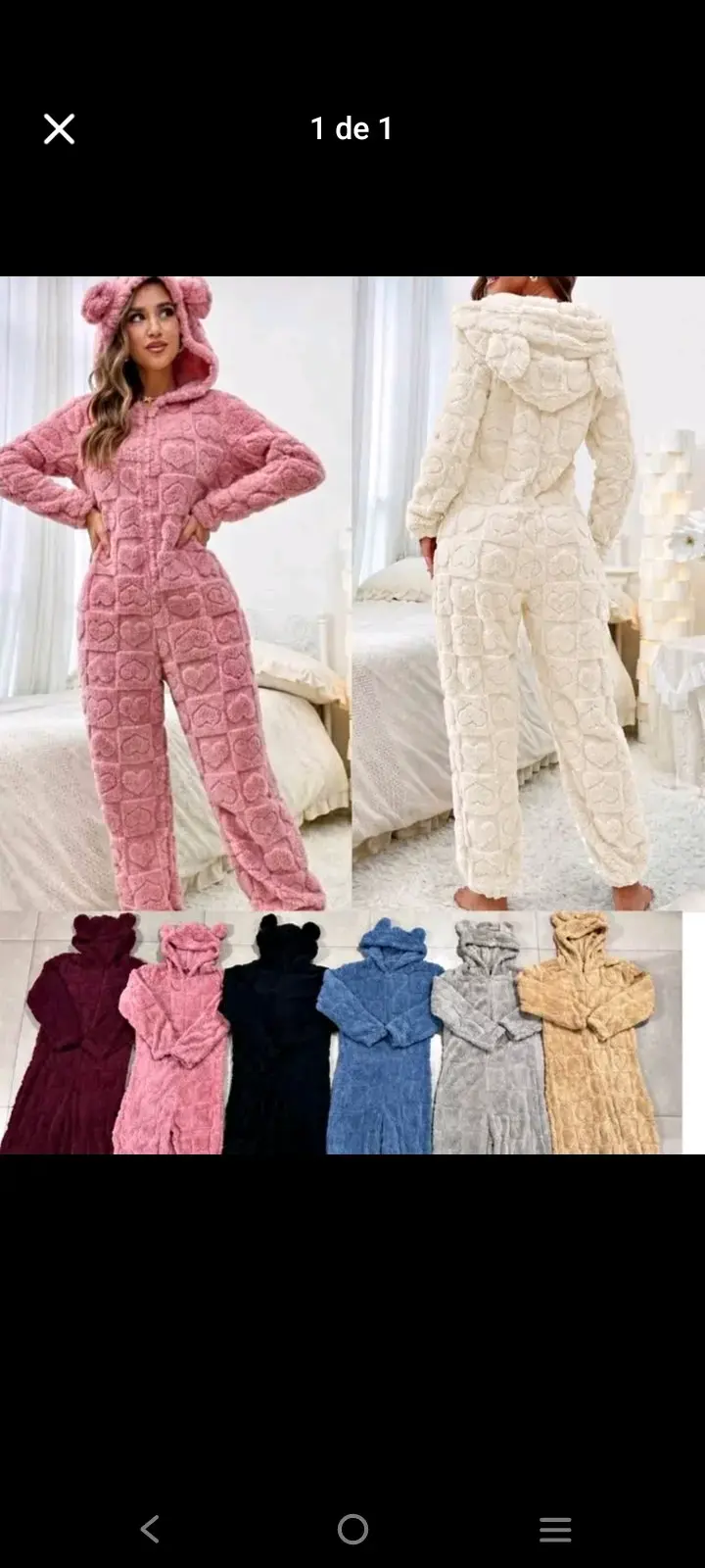 Pijamas enteros peludos