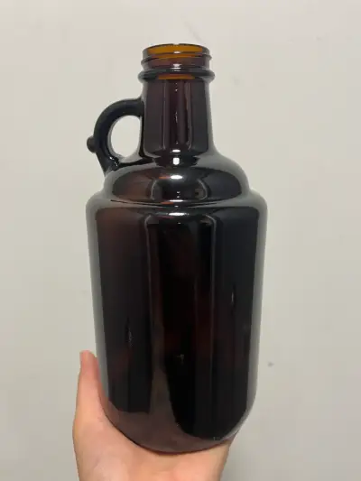 Botella de vidrio ámbar - miniatura 3