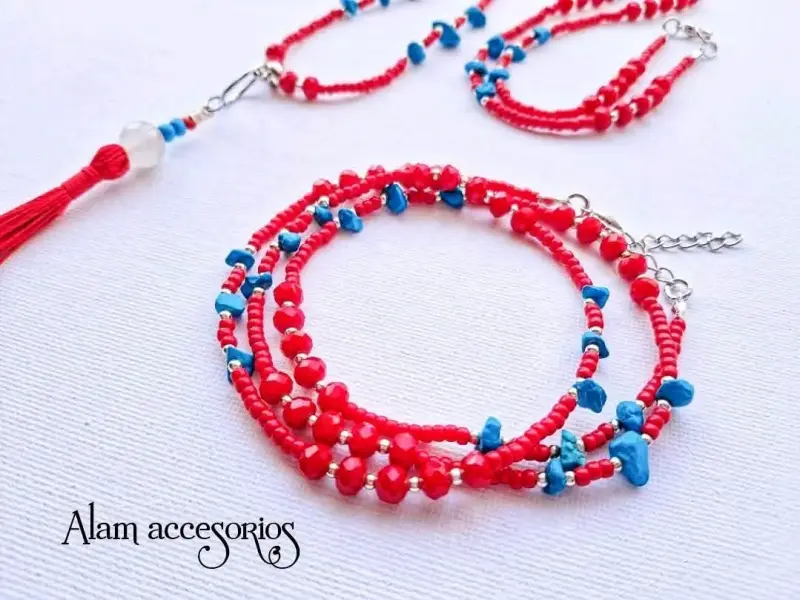 Conjunto collar + pulsera - 4