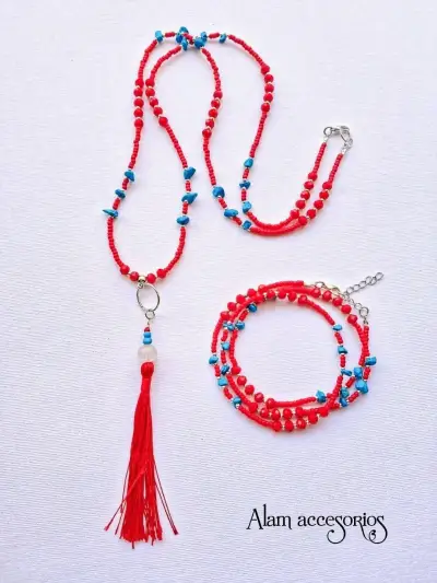 Conjunto collar + pulsera - miniatura 5