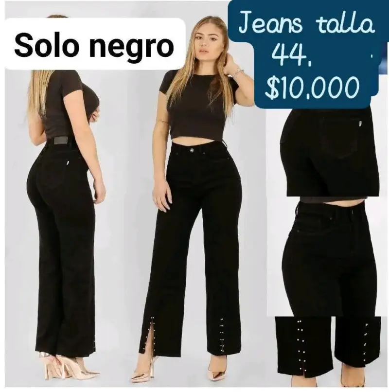 Jeans negros talla 44