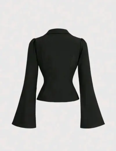 Camisa negra ajustada - miniatura 2