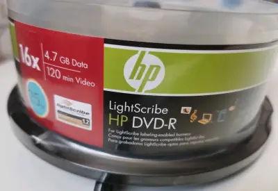 Paquete de 25 DVDs HP LightScribe - miniatura 1