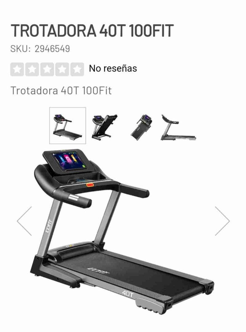 Trotadora 40T 100Fit negra