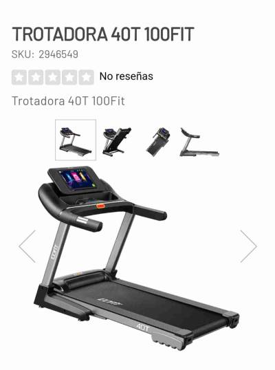 Trotadora 40T 100Fit negra - miniatura 1