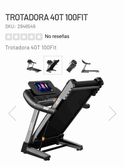Trotadora 40T 100Fit negra - miniatura 2