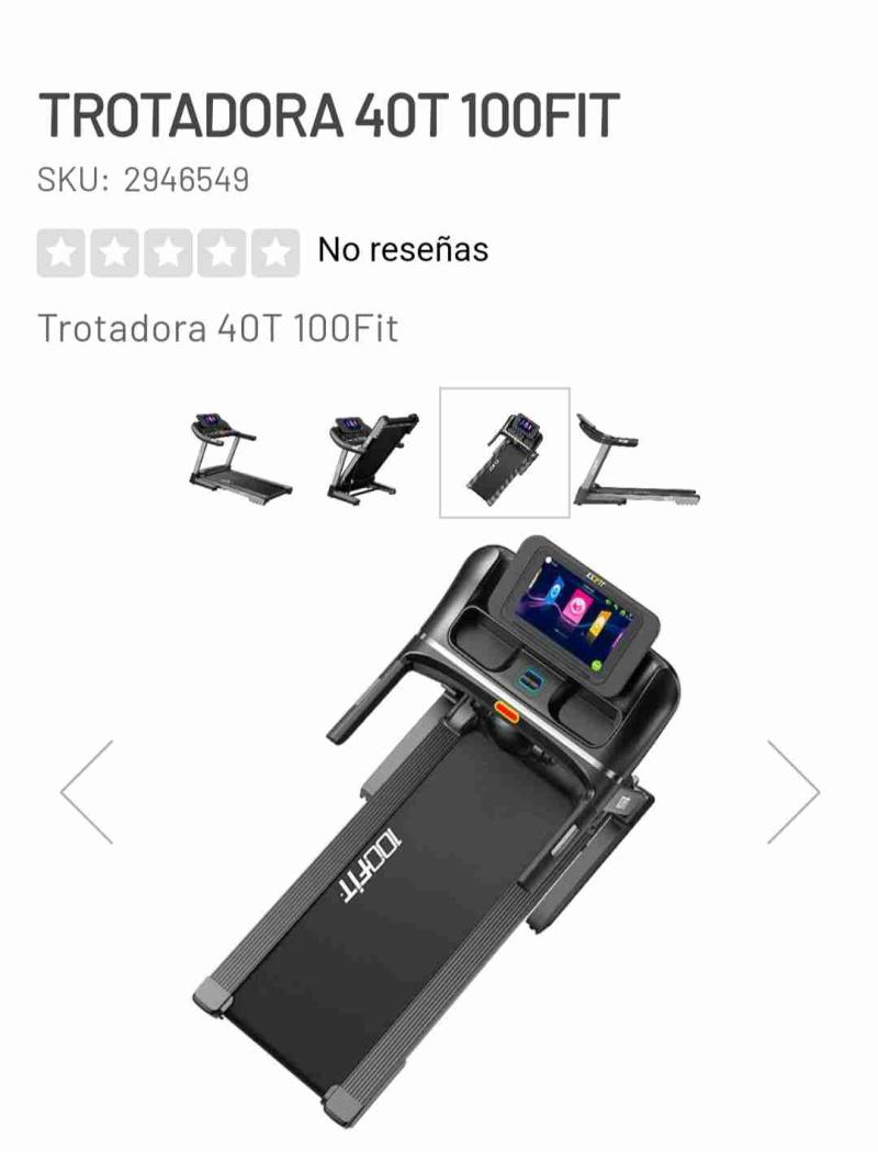 Trotadora 40T 100Fit negra - 3