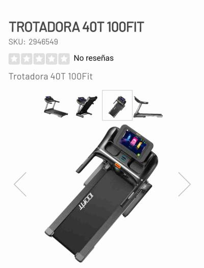 Trotadora 40T 100Fit negra - miniatura 3