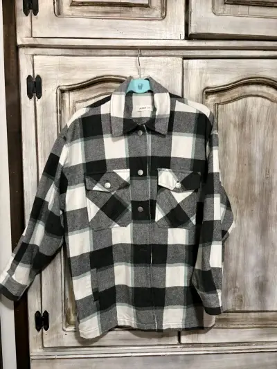 Camisa de franela a cuadros - miniatura 1