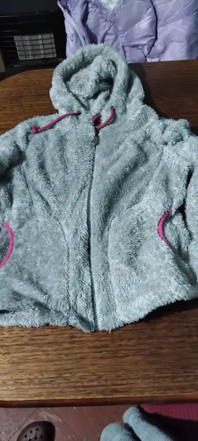 Parka acolchada celeste - miniatura 3