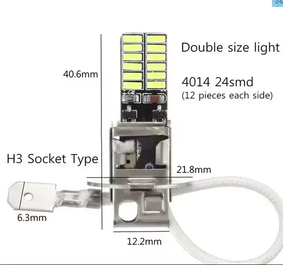 Ampolleta LED H3 para autos - 4