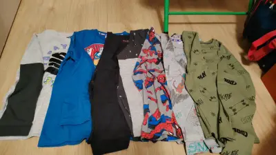 Poleras para niños manga larga talla 10, pijama, - miniatura 1
