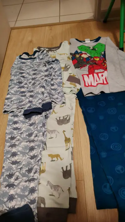 Poleras para niños manga larga talla 10, pijama, - miniatura 2