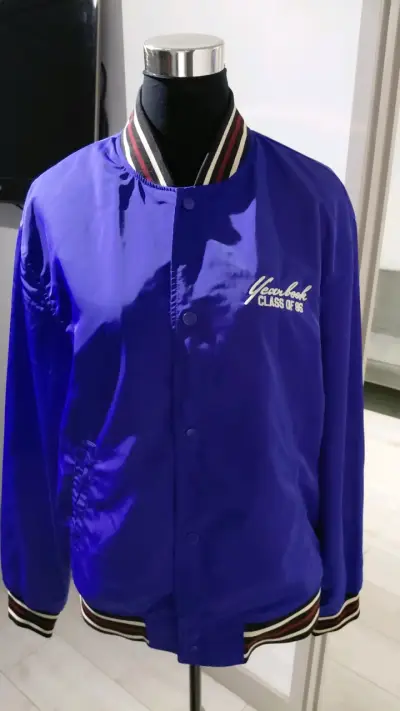 Chaqueta varsity azul vintage - miniatura 1