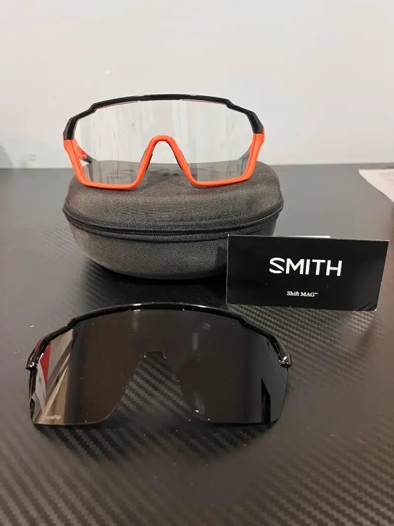 Gafas deportivas Smith negras y naranjas - 1