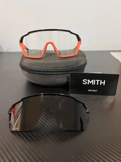 Gafas deportivas Smith negras y naranjas - miniatura 1
