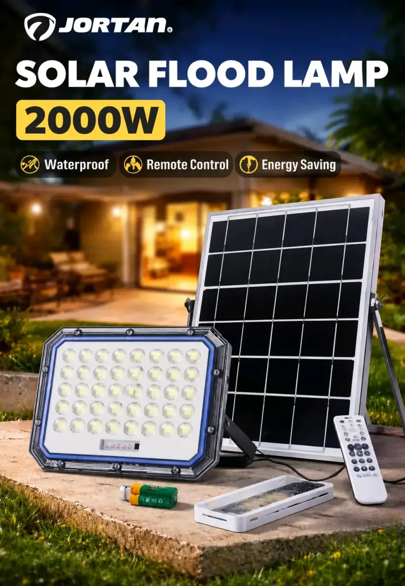 Lámpara solar LED 2000W Jortan nuevo - 2