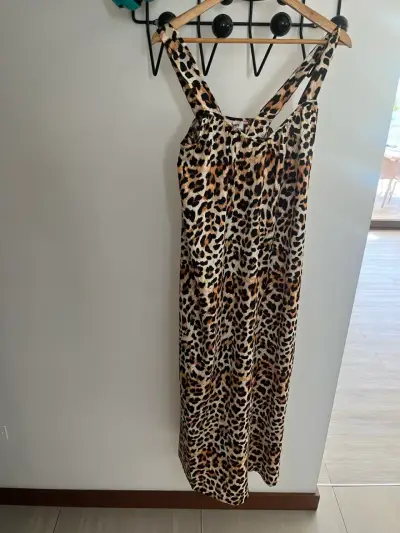Vestido largo animal print - miniatura 1