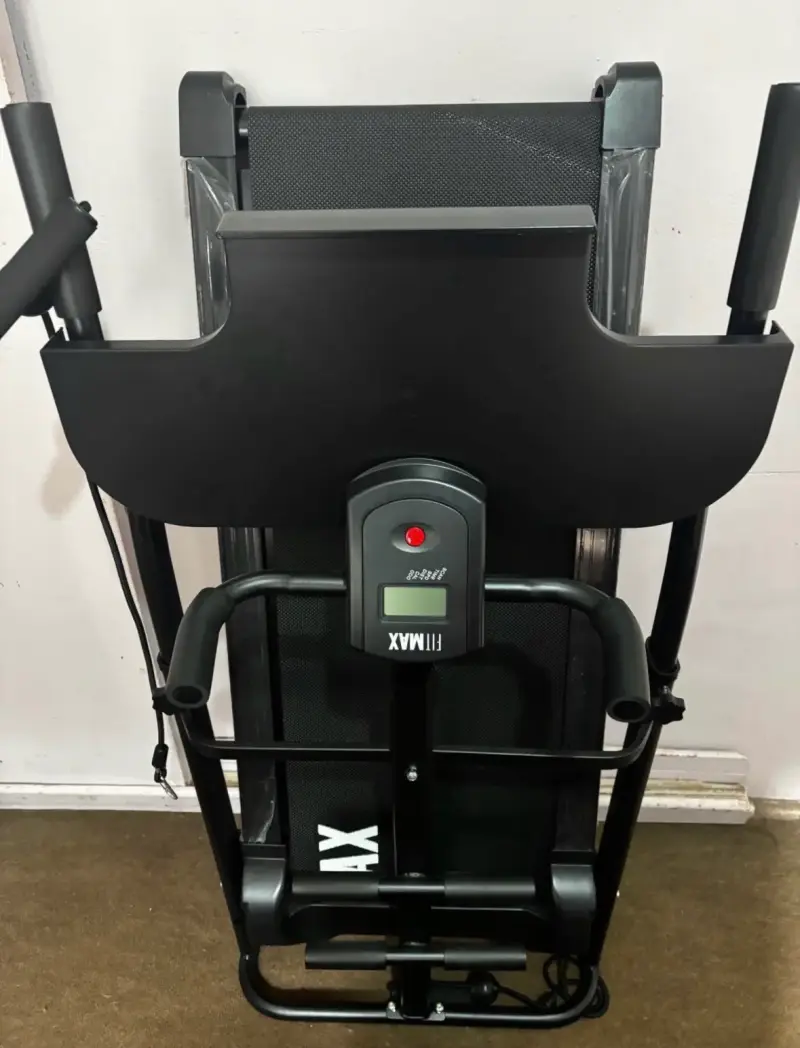 Caminadora mecánica plegable negra