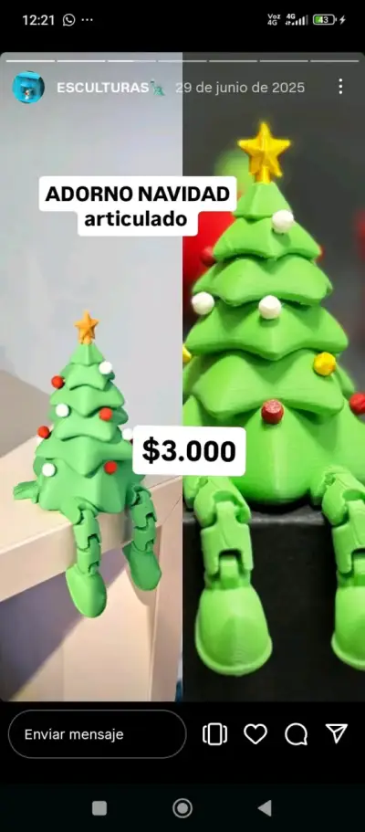 Escultura Enamorados de 3D maggis - miniatura 2