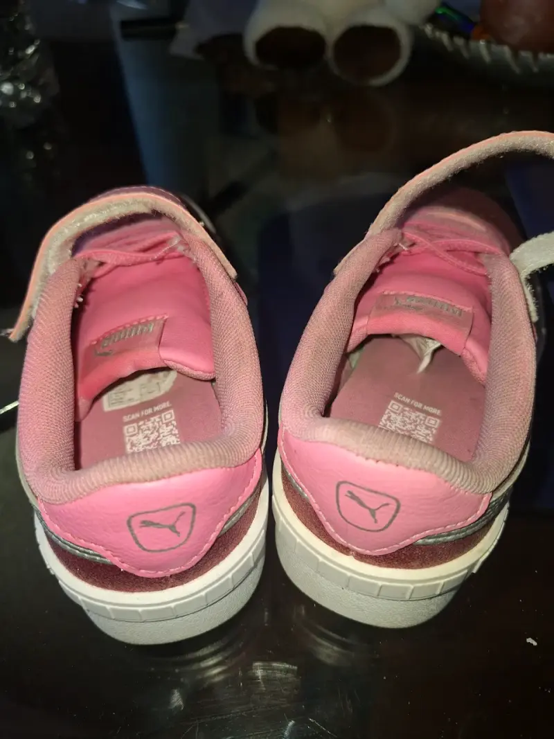 Zapatillas rosadas con brillo para niñas - 2