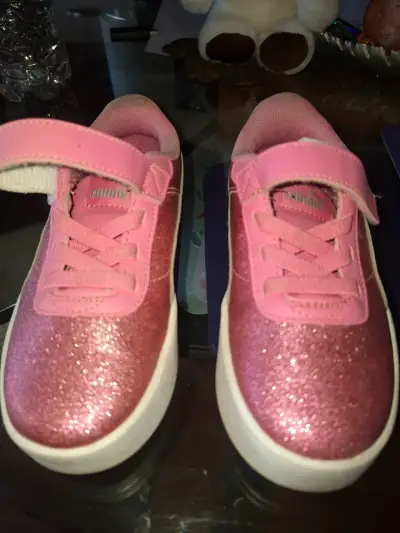 Zapatillas rosadas con brillo para niñas - miniatura 4