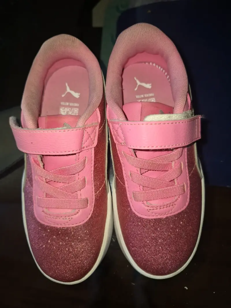 Zapatillas rosadas con brillo para niñas - 6