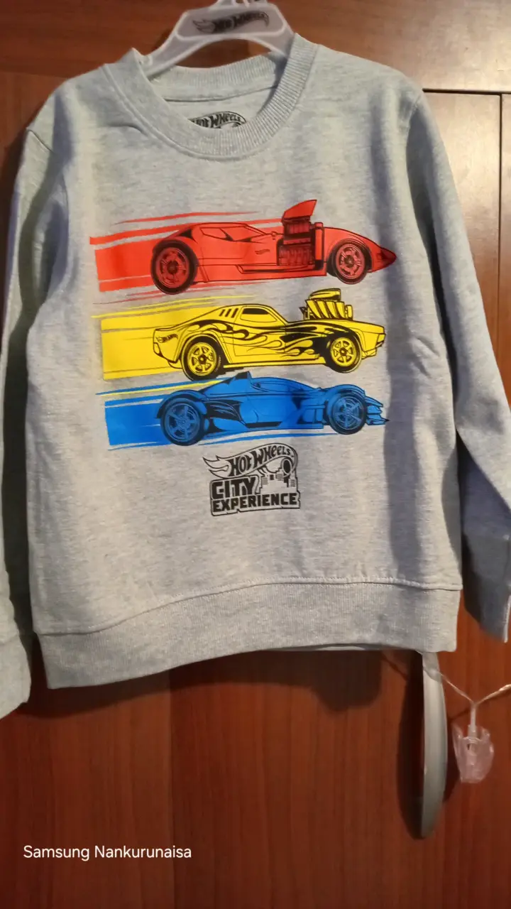 Polerón gris Hot Wheels niño - 1